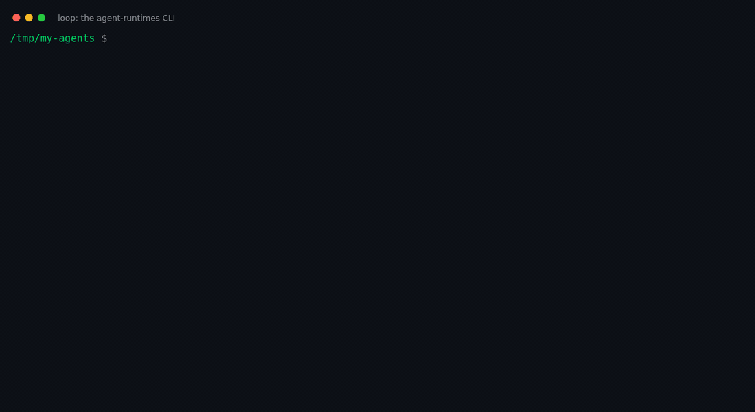 The loop CLI: a question, a code execution, the answer